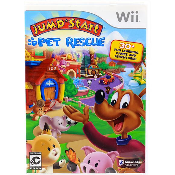 Nintendo Wii Jump Start Pet Rescue w/ Original Box & Manual - 2K Play - Picture 1 of 6
